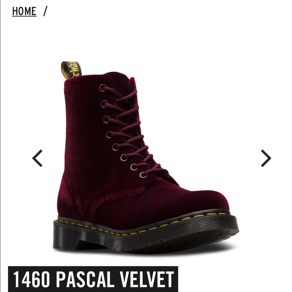 Dr Marten Pascal velvet 1460 Boots